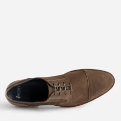 Eram Chaussures De Ville^Derby cuir velours éco-conçu MARRON