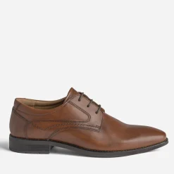 Eram Chaussures De Ville^Derby marron en cuir COGNAC