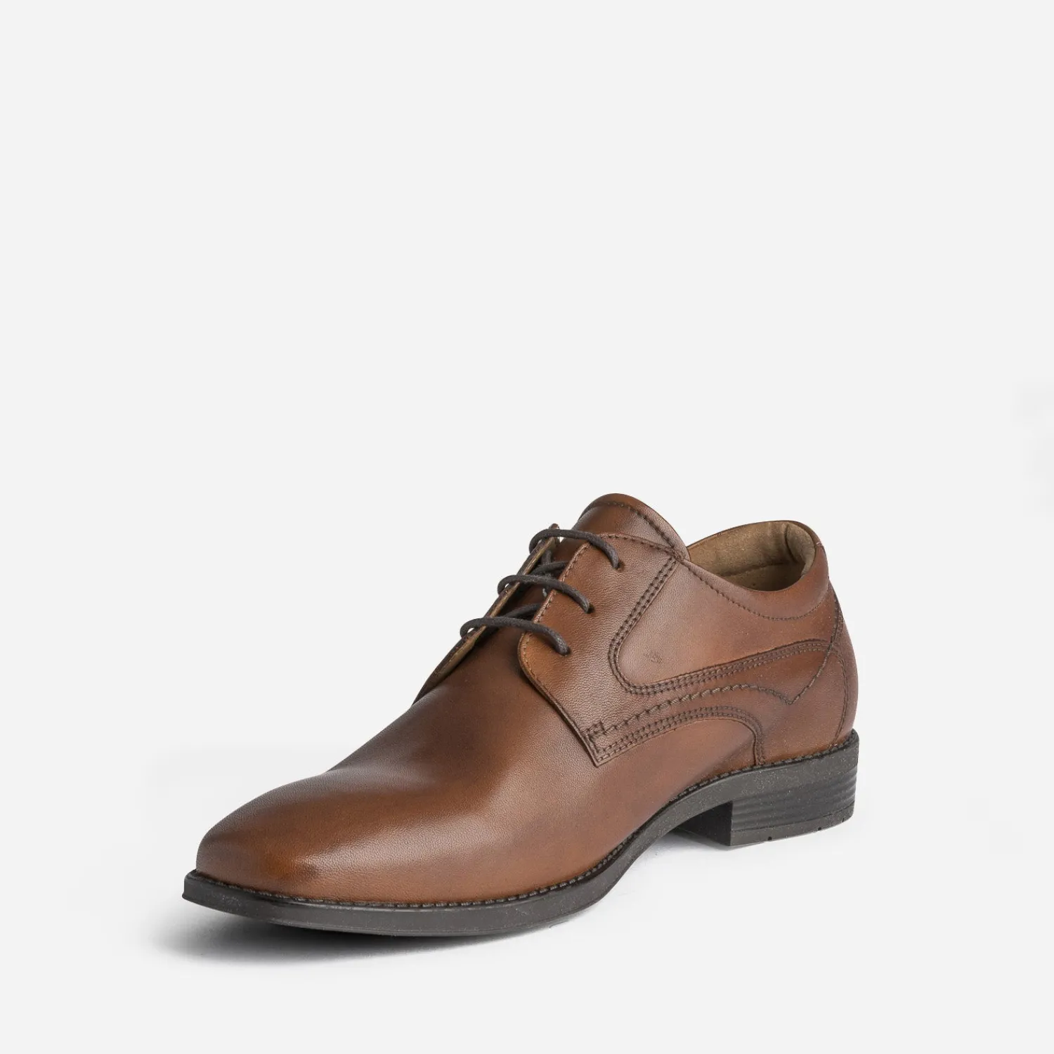 Eram Chaussures De Ville^Derby marron en cuir COGNAC