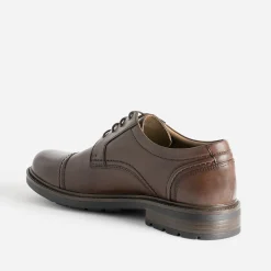 Eram Chaussures De Ville^Derby en cuir détail bout droit MARRON