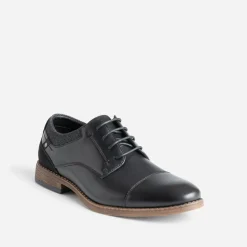 Eram Chaussures De Ville^Derby bordé denim NOIR