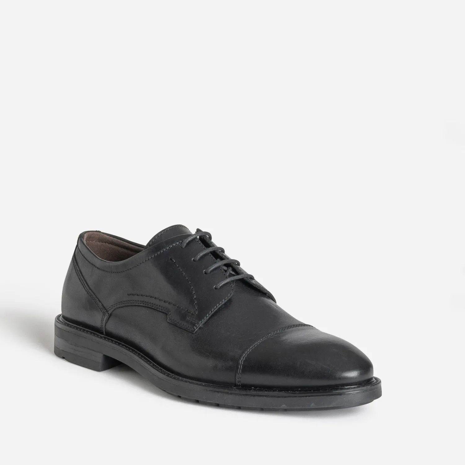 Eram Chaussures De Ville^Derby cuir bout droit NOIR