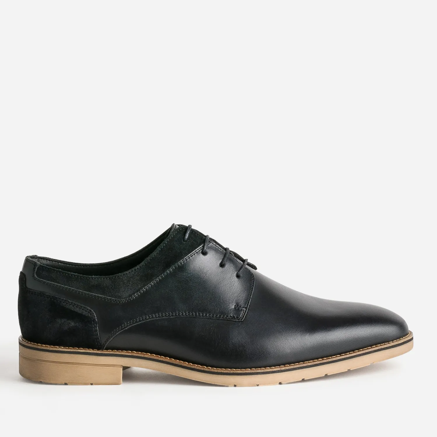 Eram Chaussures De Ville^Derby cuir détails cuir velours NOIR