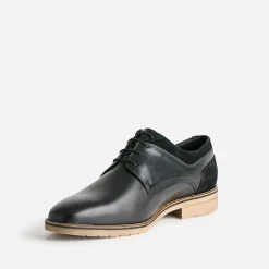Eram Chaussures De Ville^Derby cuir détails cuir velours NOIR