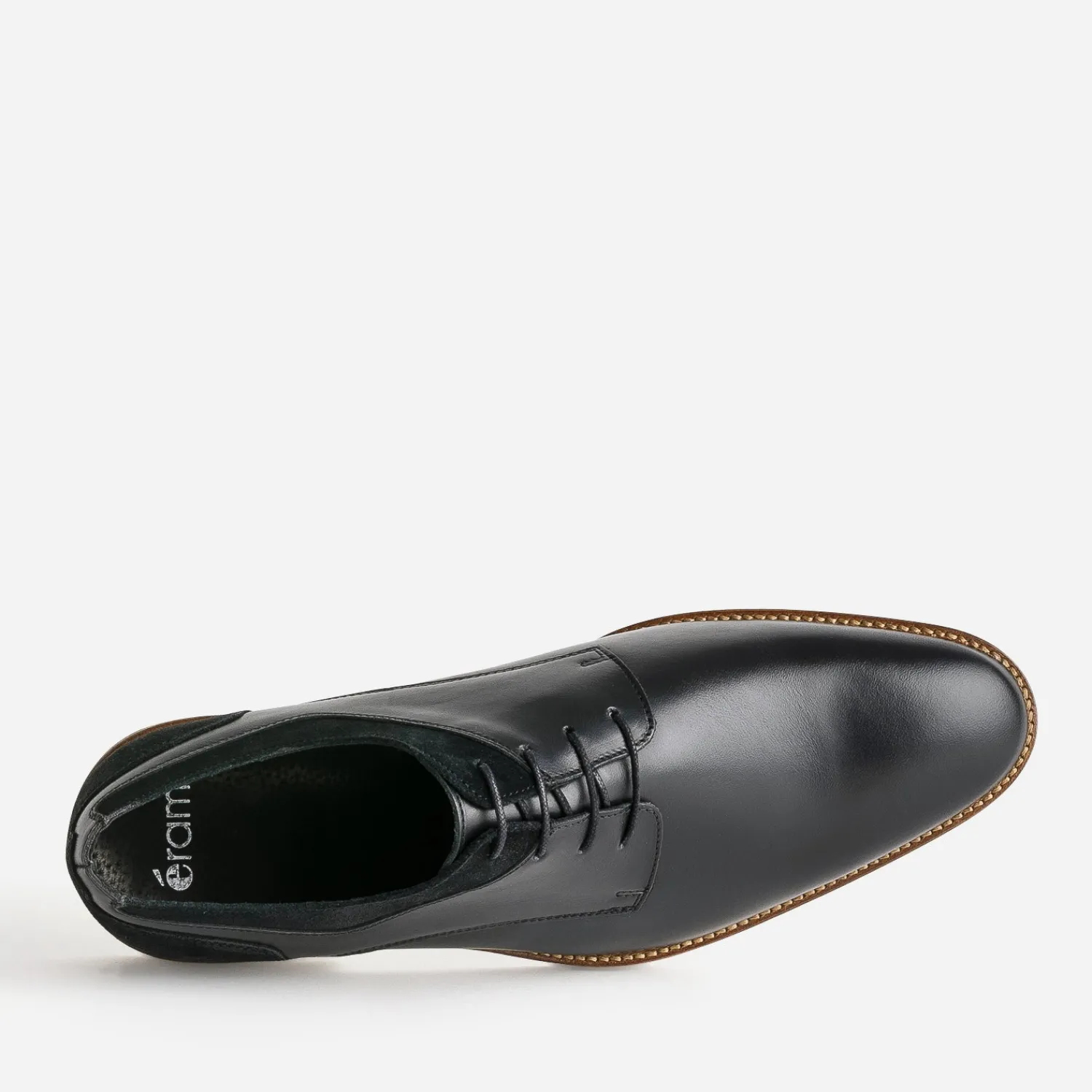 Eram Chaussures De Ville^Derby cuir détails cuir velours NOIR