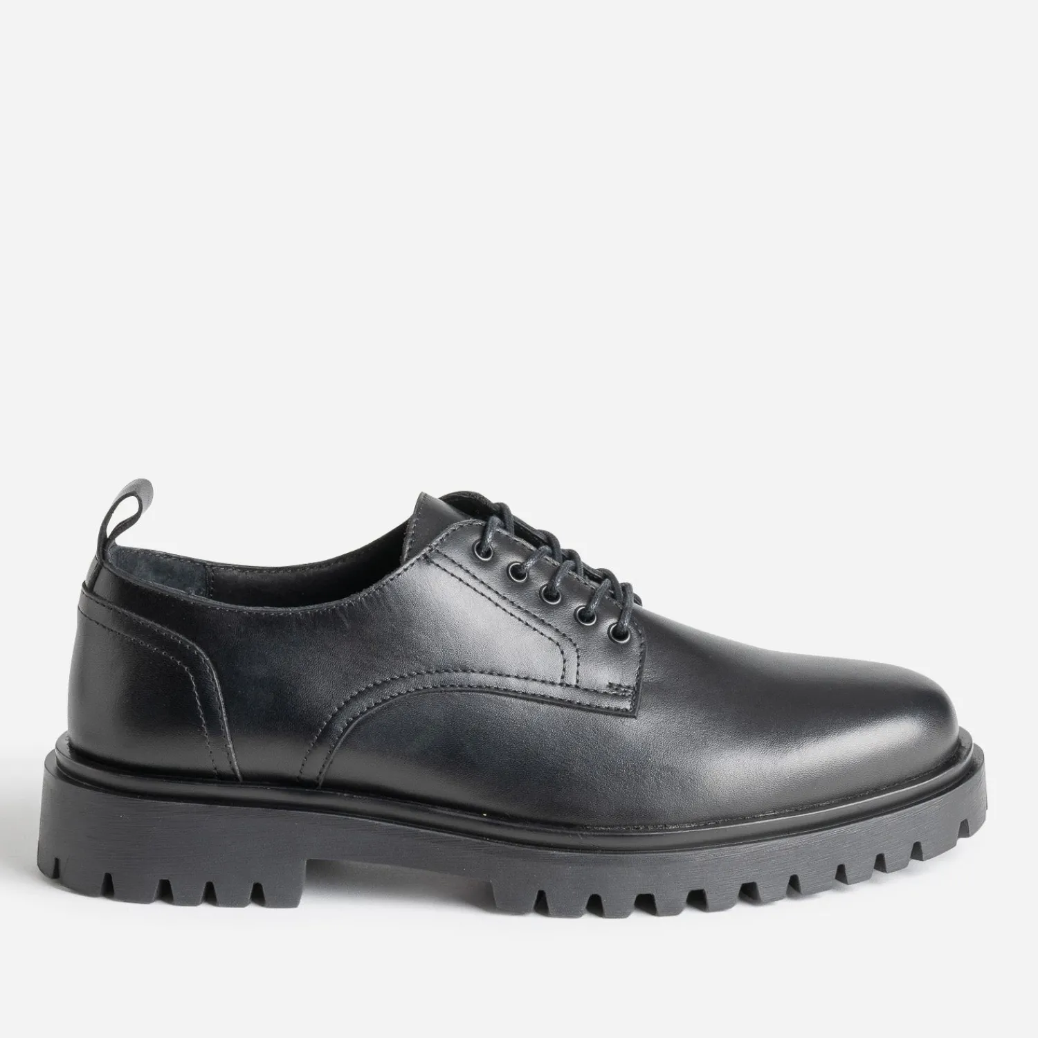 Eram Chaussures De Ville^Derby cuir semelle crantée NOIR