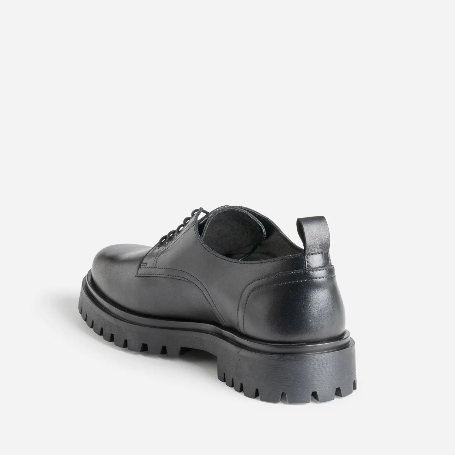Eram Chaussures De Ville^Derby cuir semelle crantée NOIR