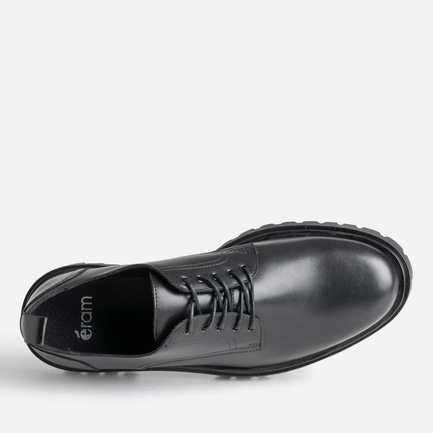 Eram Chaussures De Ville^Derby cuir semelle crantée NOIR