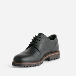 Eram Chaussures De Ville^Derby cuir semelle crantée NOIR