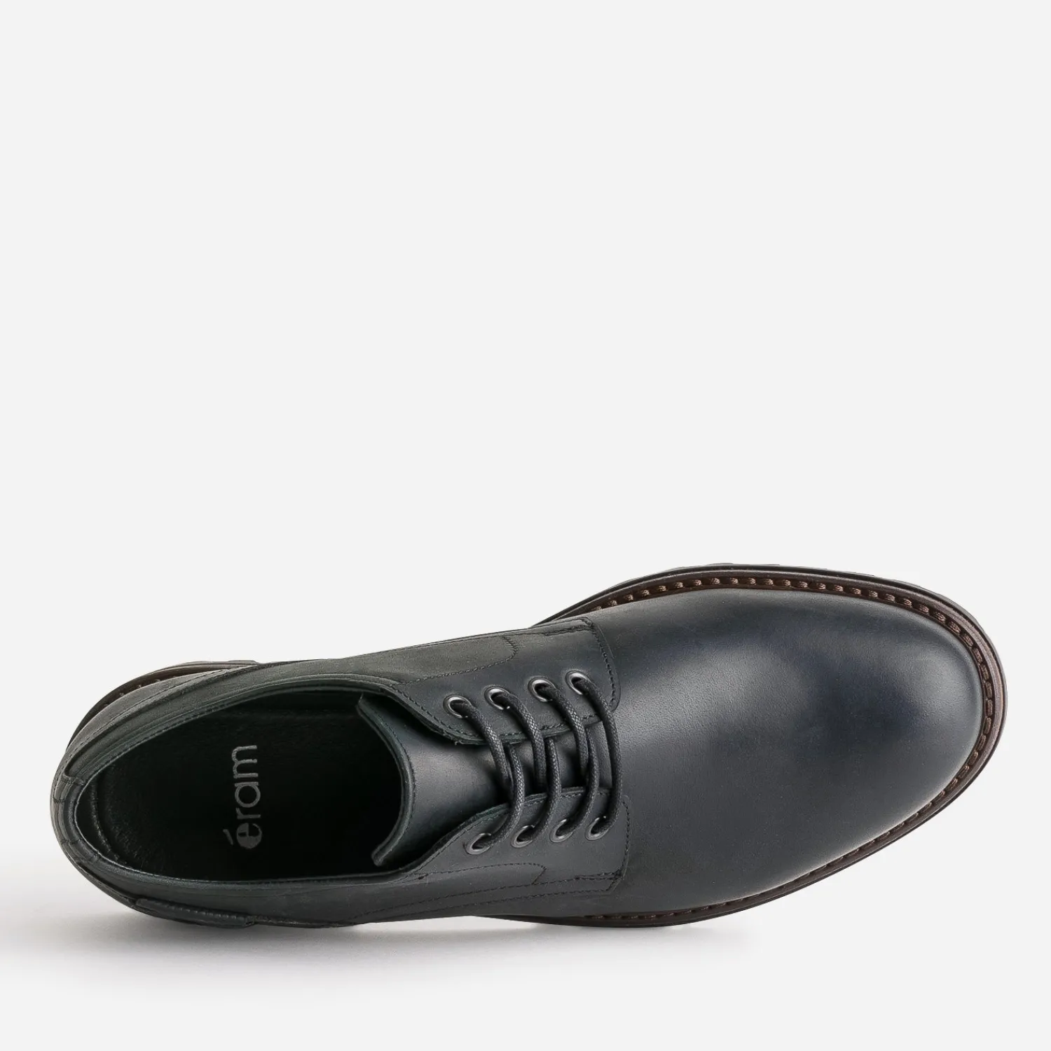 Eram Chaussures De Ville^Derby cuir semelle crantée NOIR