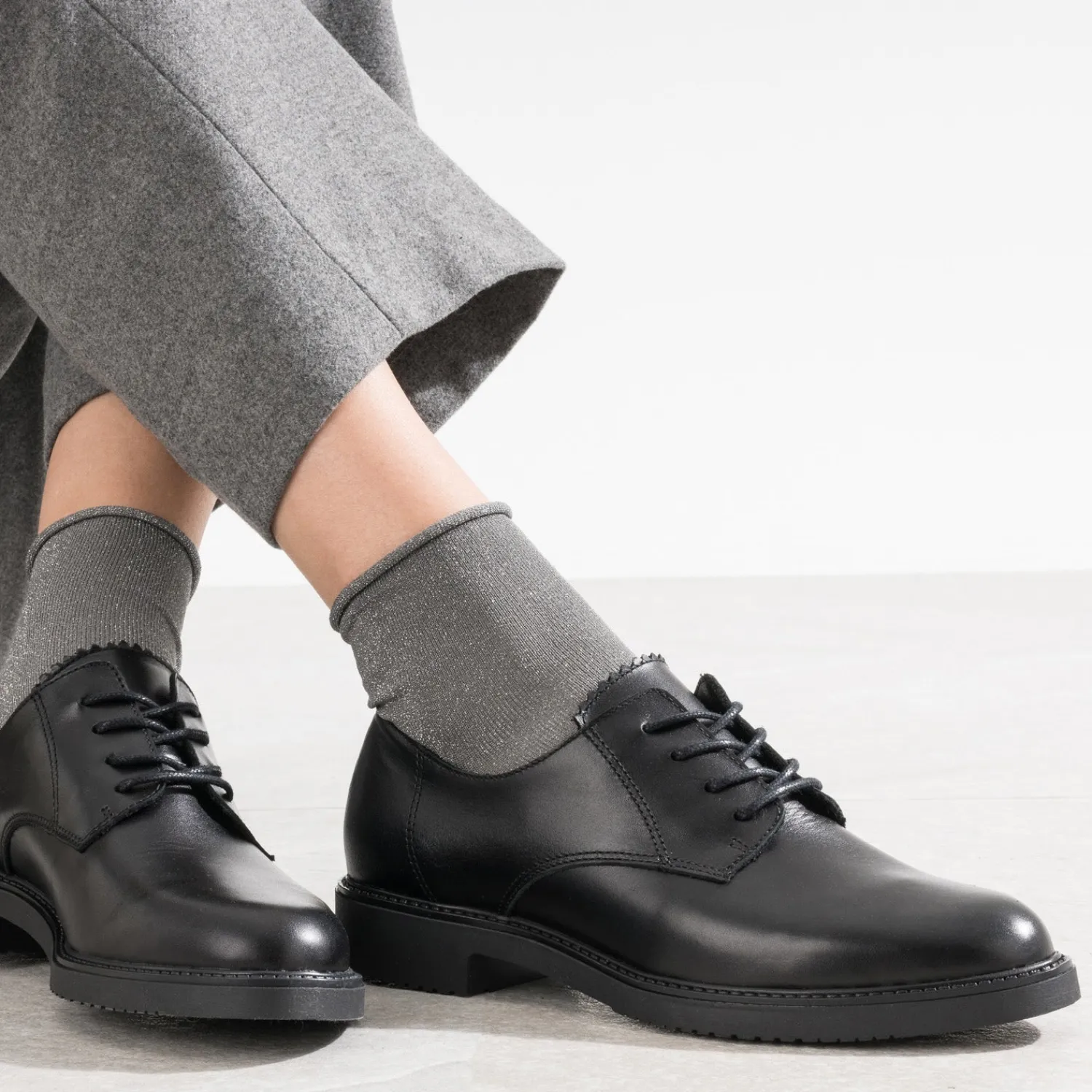 Eram Derbies^Derby en cuir NOIR