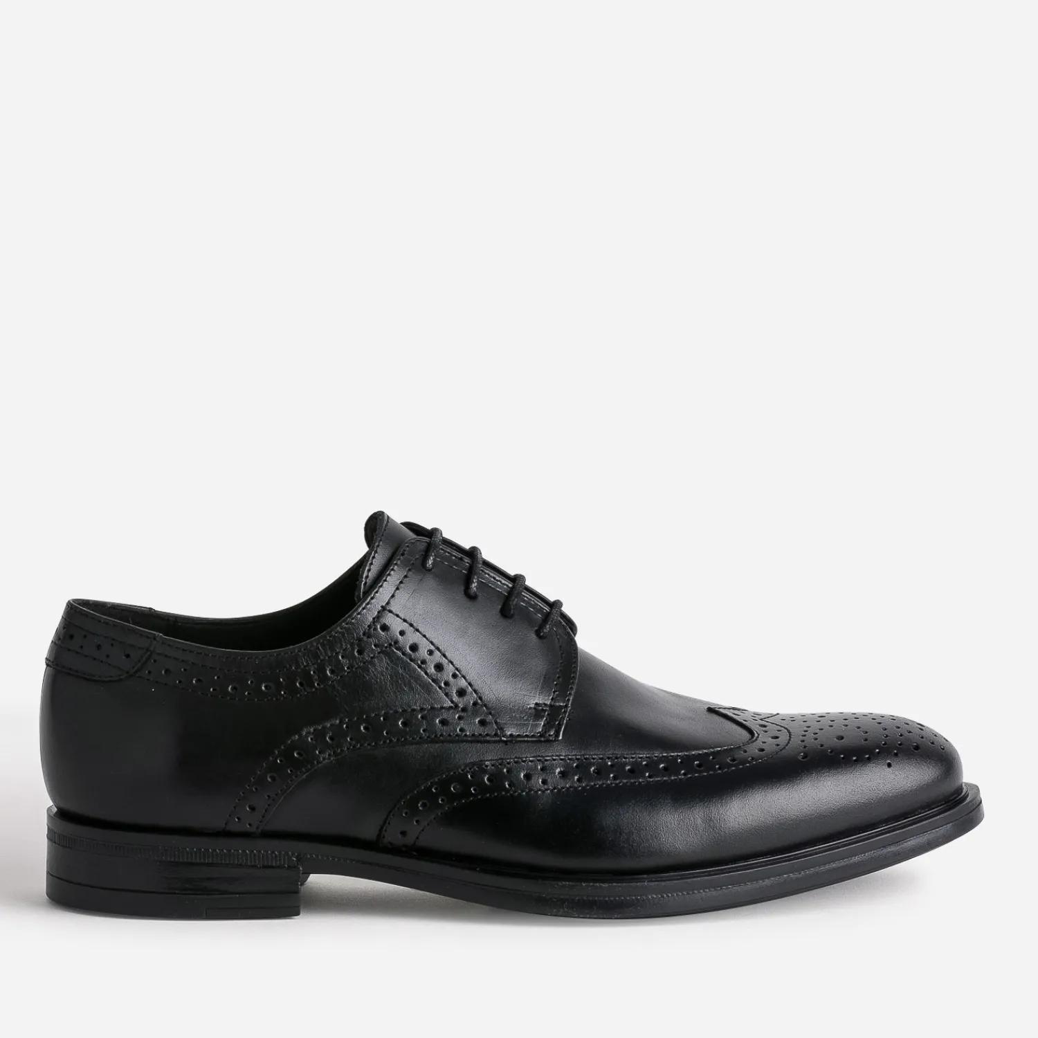 Eram Chaussures De Ville^Derby en cuir à bout fleuri NOIR