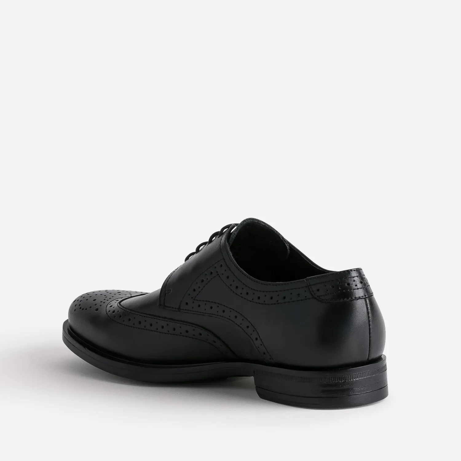 Eram Chaussures De Ville^Derby en cuir à bout fleuri NOIR
