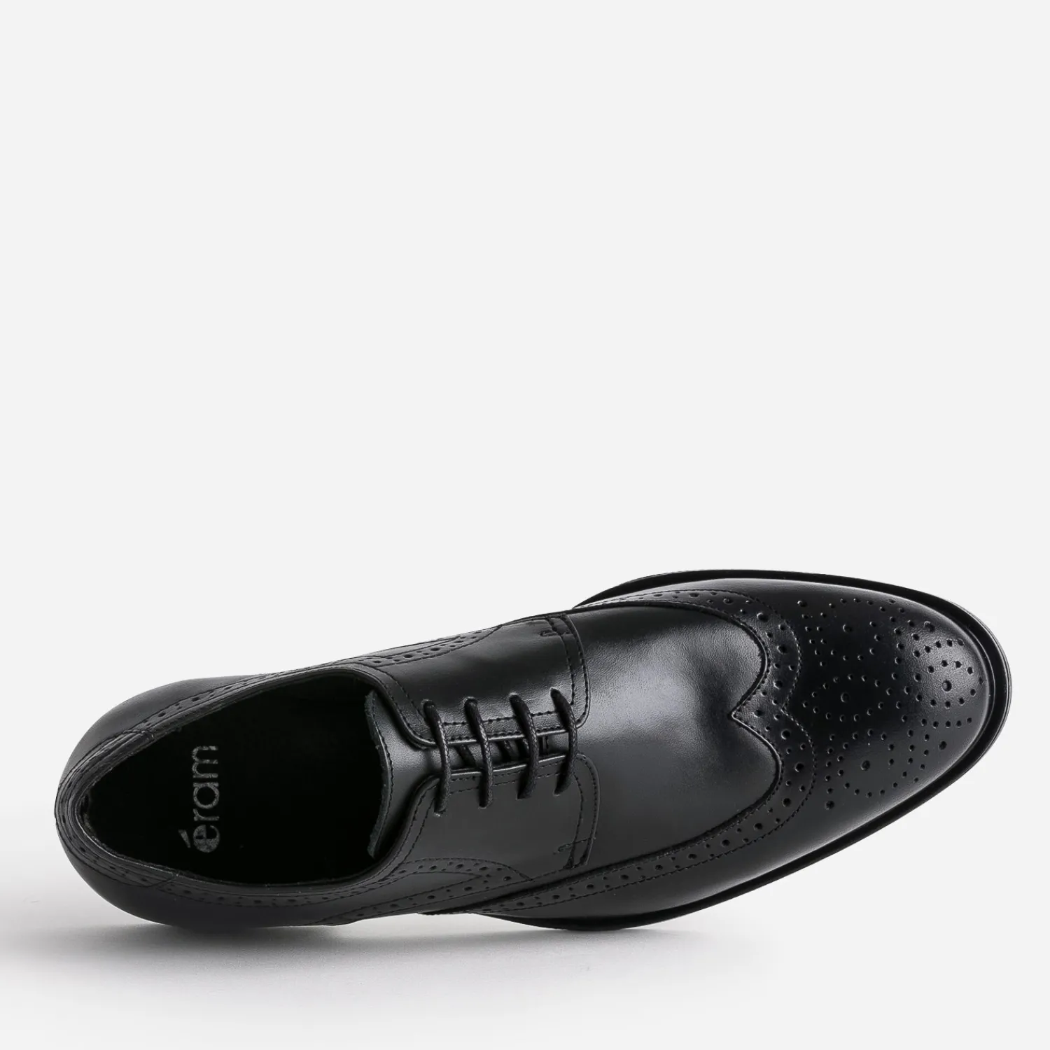 Eram Chaussures De Ville^Derby en cuir à bout fleuri NOIR
