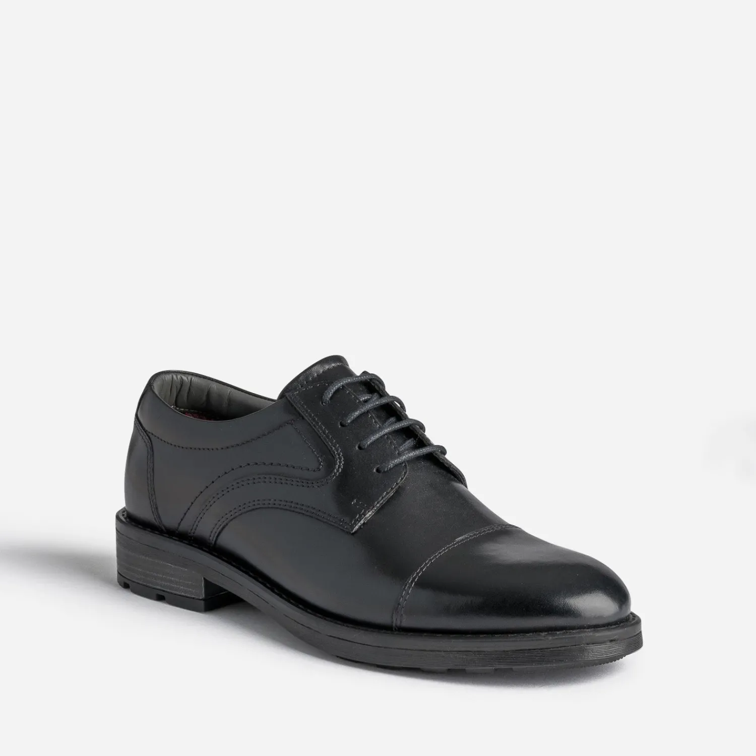 Eram Chaussures De Ville^Derby en cuir à doublure carreaux NOIR