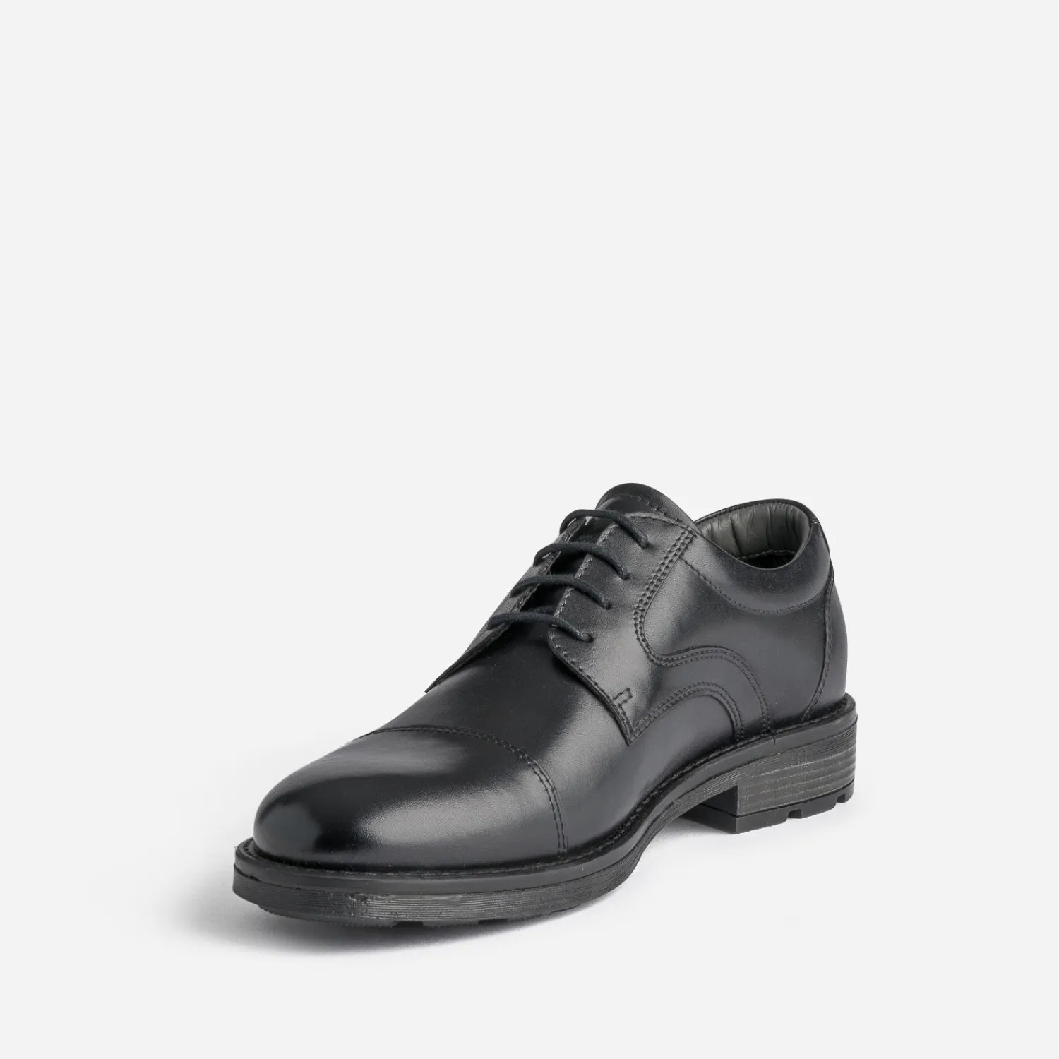 Eram Chaussures De Ville^Derby en cuir à doublure carreaux NOIR
