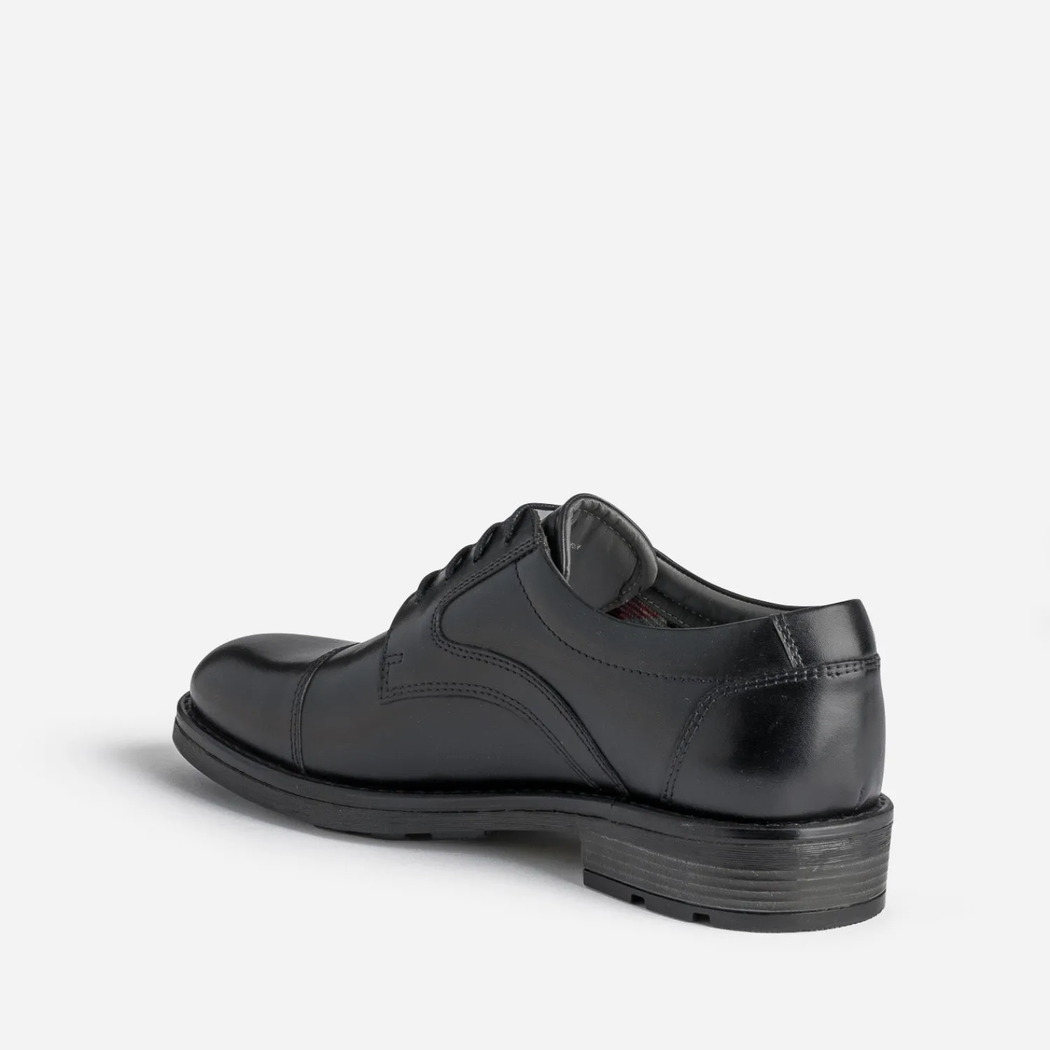 Eram Chaussures De Ville^Derby en cuir à doublure carreaux NOIR
