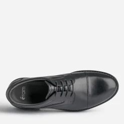 Eram Chaussures De Ville^Derby en cuir à doublure carreaux NOIR