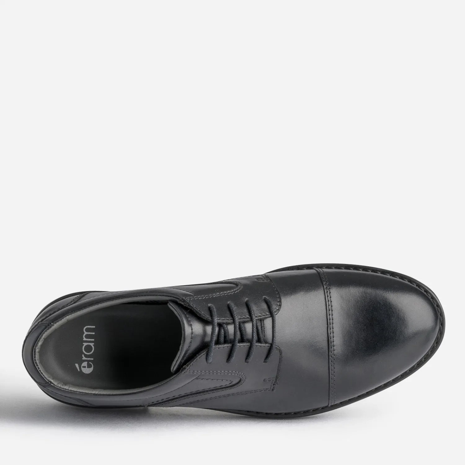 Eram Chaussures De Ville^Derby en cuir à doublure carreaux NOIR