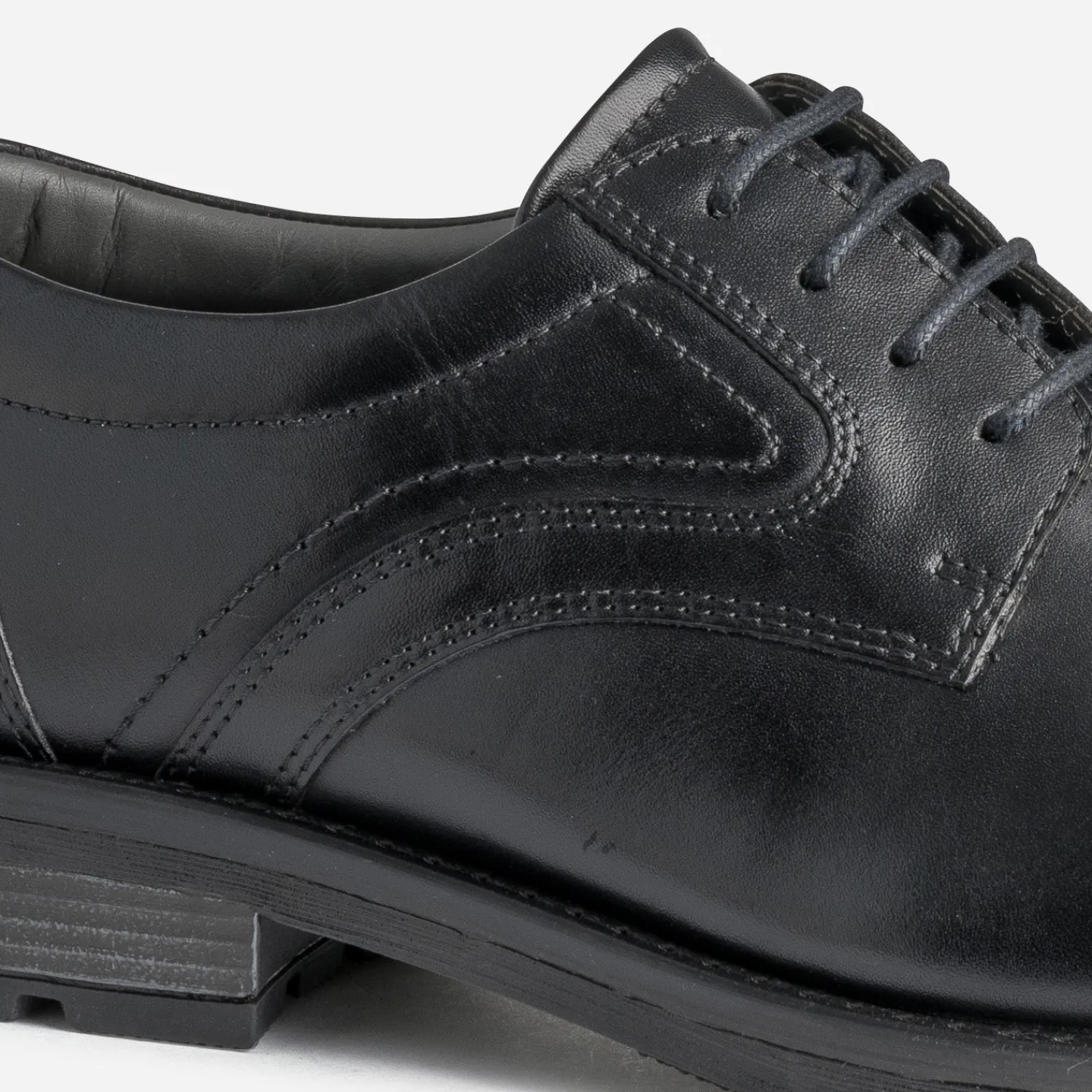 Eram Chaussures De Ville^Derby en cuir à doublure carreaux NOIR