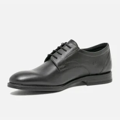 Eram Chaussures De Ville^Derby en cuir éco-conçu NOIR