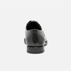 Eram Chaussures De Ville^Derby en cuir éco-conçu NOIR