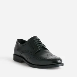 Eram Chaussures De Ville^Derby en cuir détails perforations NOIR