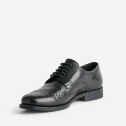 Eram Chaussures De Ville^Derby en cuir détails perforations NOIR