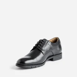 Eram Chaussures De Ville^Derby en cuir ligne perforée NOIR