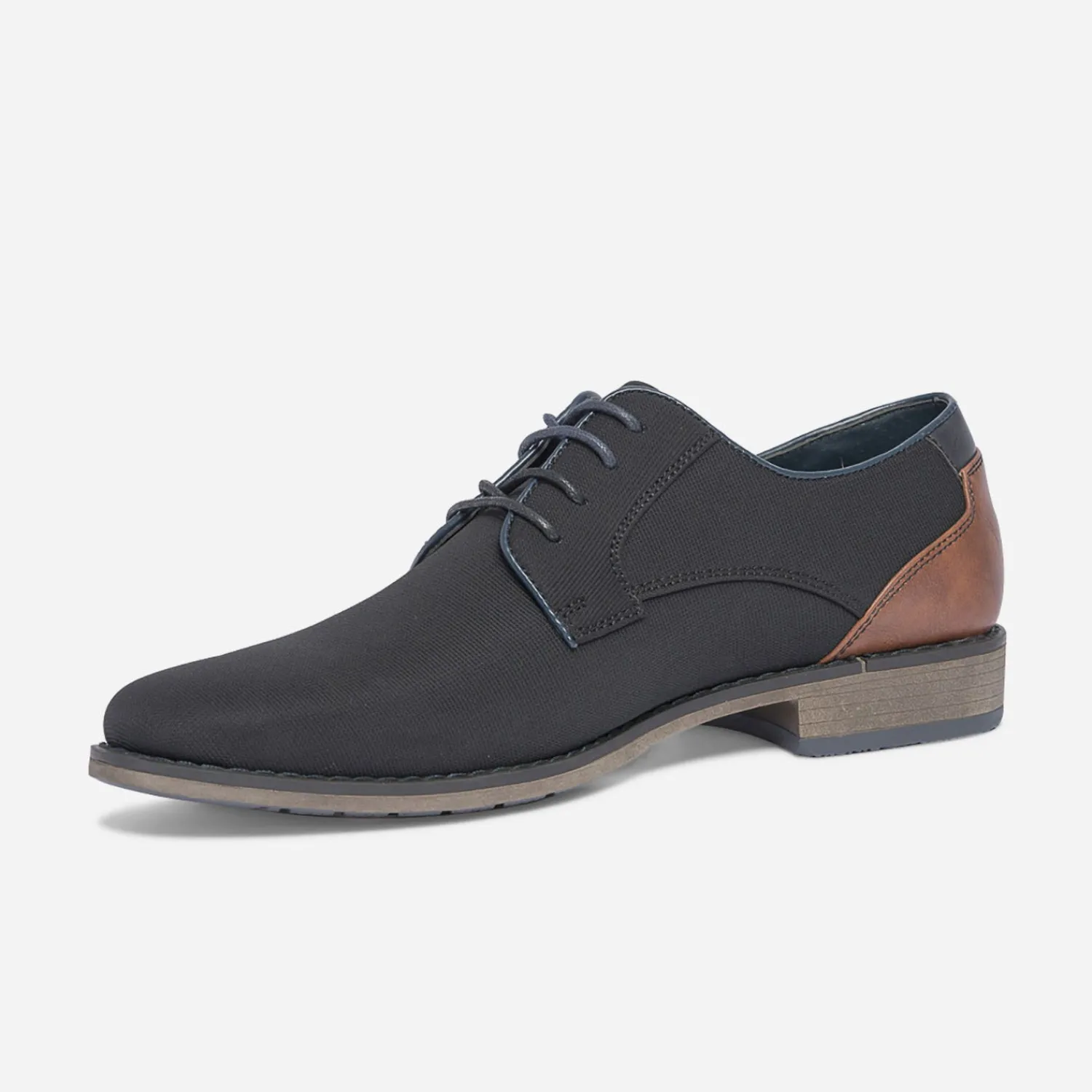 Eram Chaussures De Ville^Derby en textile NOIR