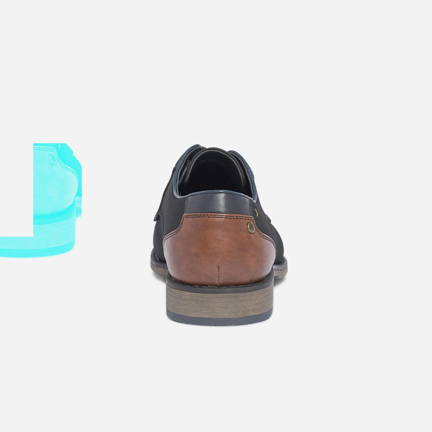 Eram Chaussures De Ville^Derby en textile NOIR