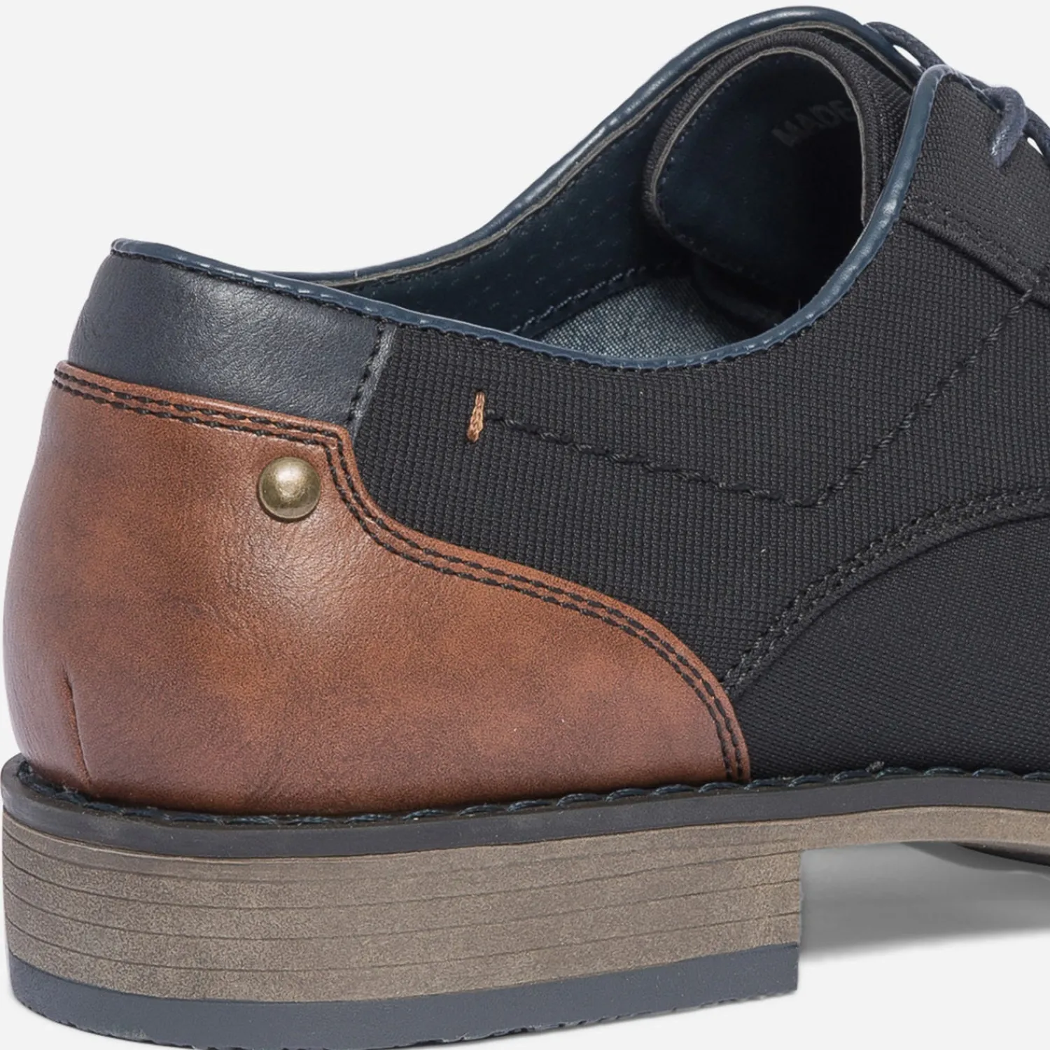 Eram Chaussures De Ville^Derby en textile NOIR