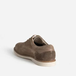 Eram Chaussures De Ville^Derby cuir velours TAUPE