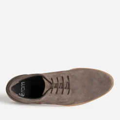 Eram Chaussures De Ville^Derby cuir velouts TAUPE