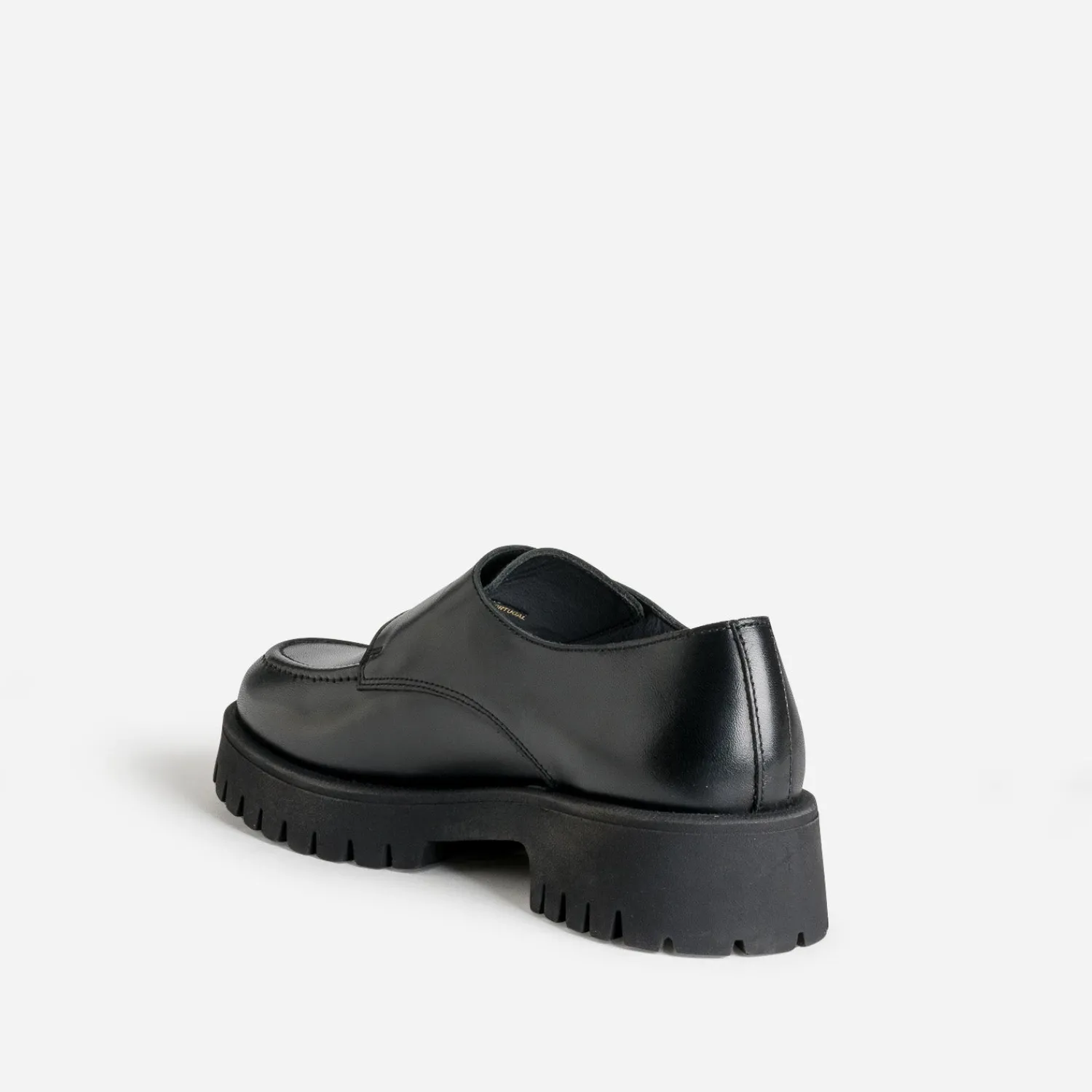 Texto Derbies^Derby cuir maxi boucle NOIR