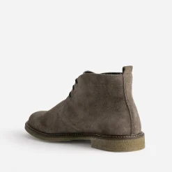 Eram Boots^Desert Boots en cuir velours TAUPE