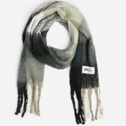 Jack & Jones Echarpes & Foulards|Accessoires^Echarpe homme JACK&JONES kaki motif carreaux NOIR