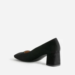 Eram Escarpins^Escarpin suédé à bout carré NOIR
