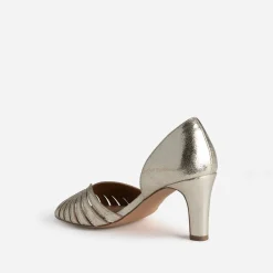 Eram Escarpins^Escarpin open-toe talon à gge OR