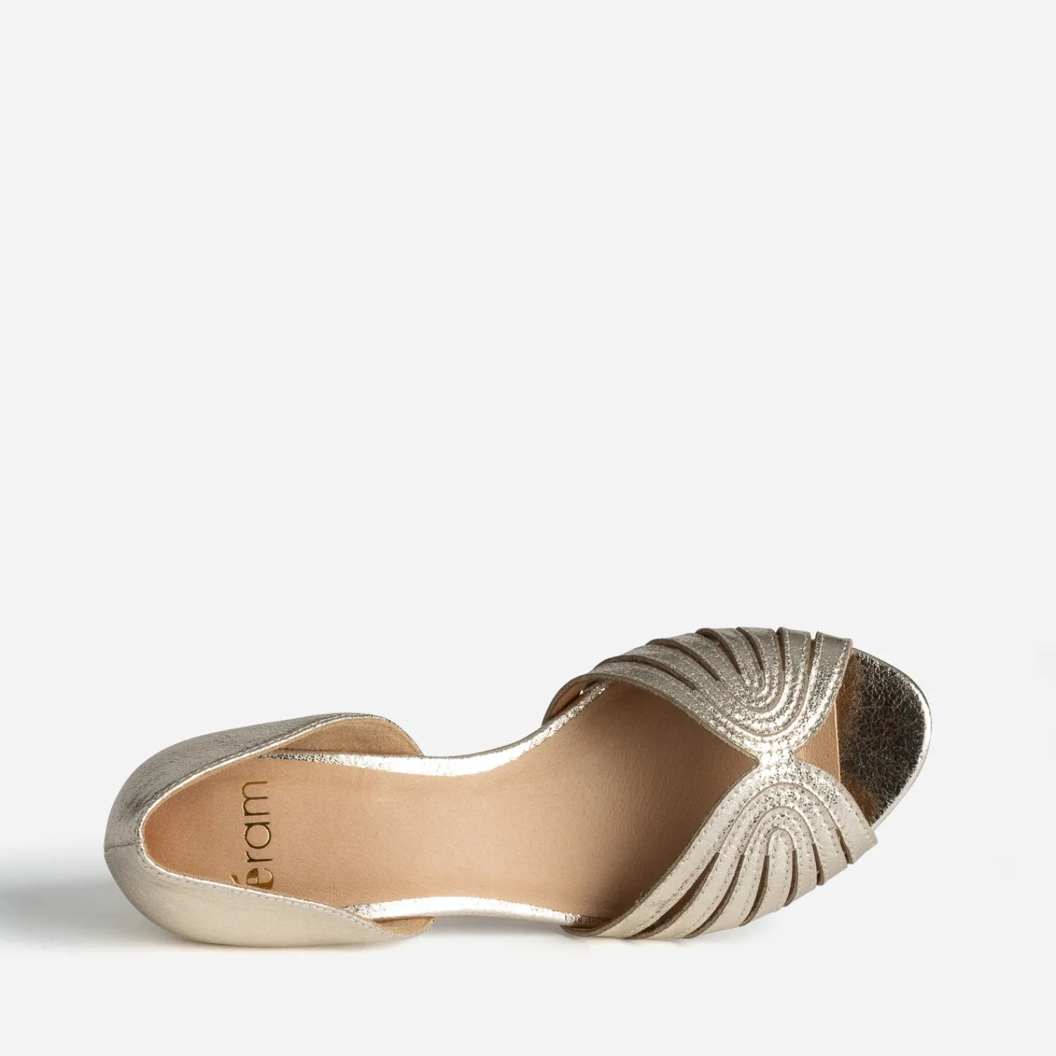 Eram Escarpins^Escarpin open-toe talon à gge OR