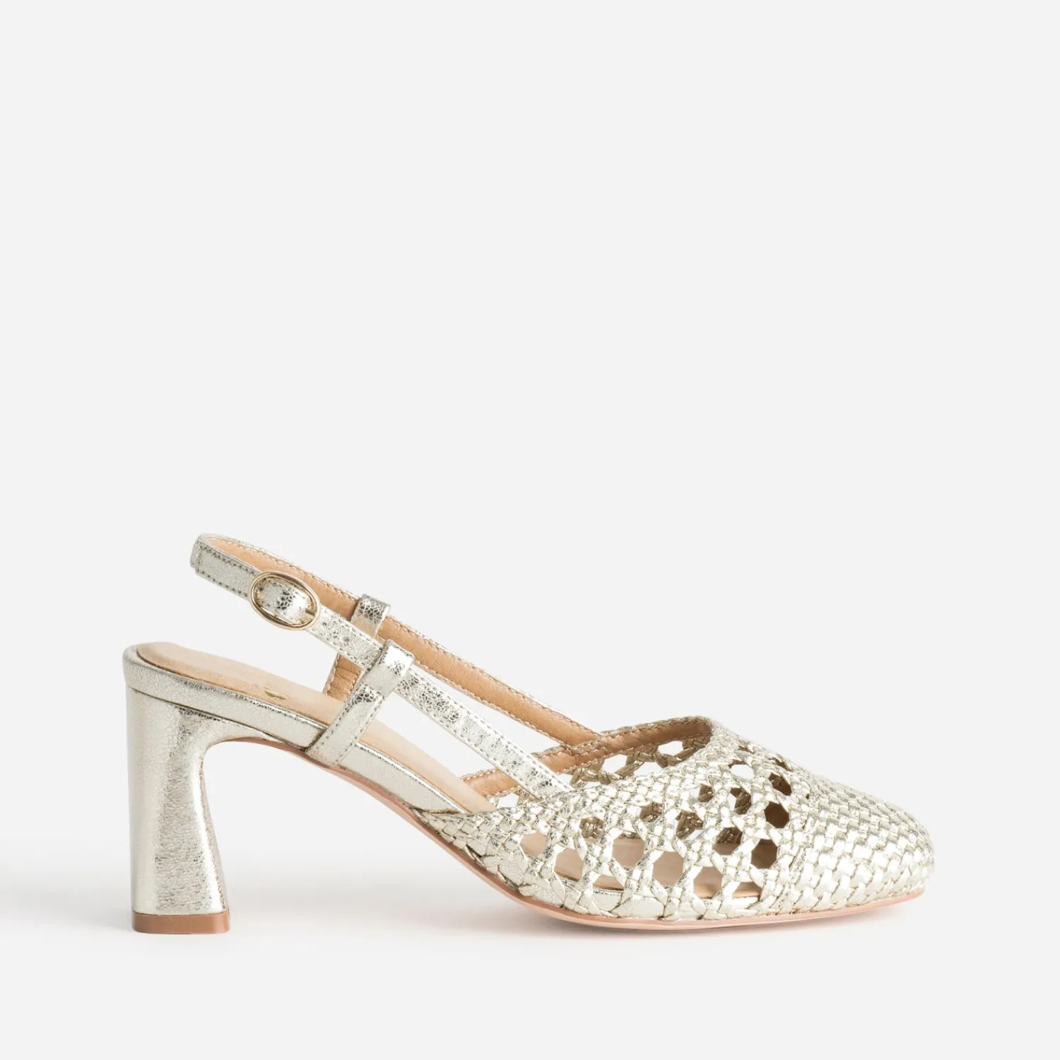 Eram Escarpins^Escarpin slingback tressé OR