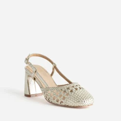 Eram Escarpins^Escarpin slingback tressé OR