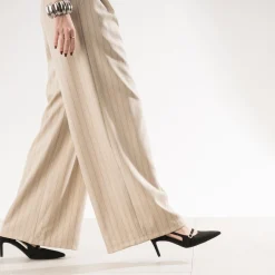 Texto Escarpins^Escarpin slingback suédé NOIR