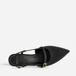 Texto Escarpins^Escarpin slingback suédé NOIR