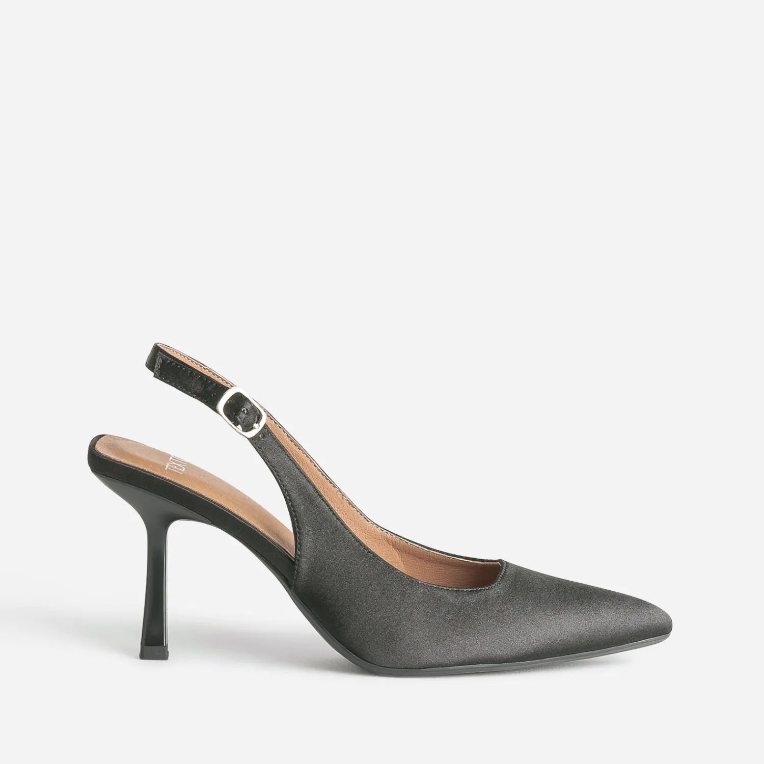 Texto Escarpins^Escarpin slingback satiné NOIR