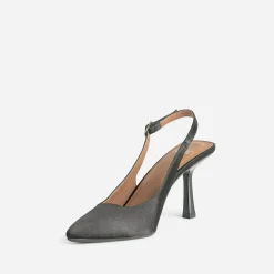 Texto Escarpins^Escarpin slingback satiné NOIR