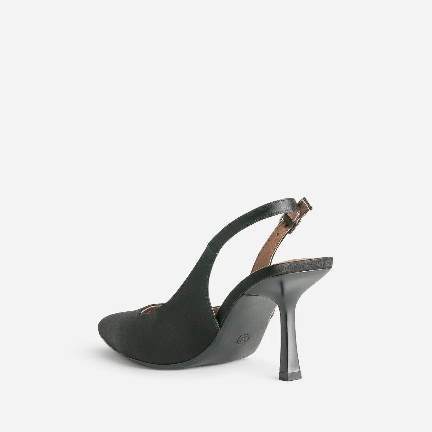 Texto Escarpins^Escarpin slingback satiné NOIR