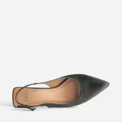 Texto Escarpins^Escarpin slingback satiné NOIR