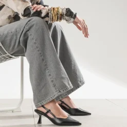 Texto Escarpins^Escarpin slingback NOIR