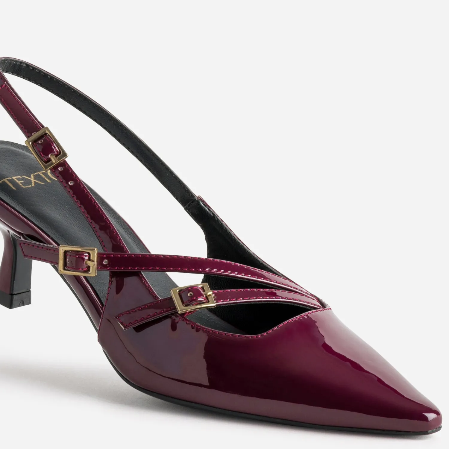 Texto Escarpins^Escarpin slingback verni BORDEAUX